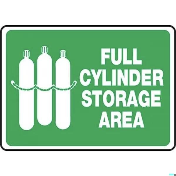 Accuform SAFETY SIGN FULL CYLINDER STORAGE MCPG515XP MCPG515XP - main